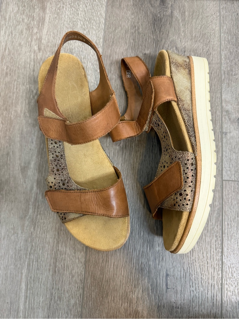 Remonte women’s wedge sandals - size 40 brown